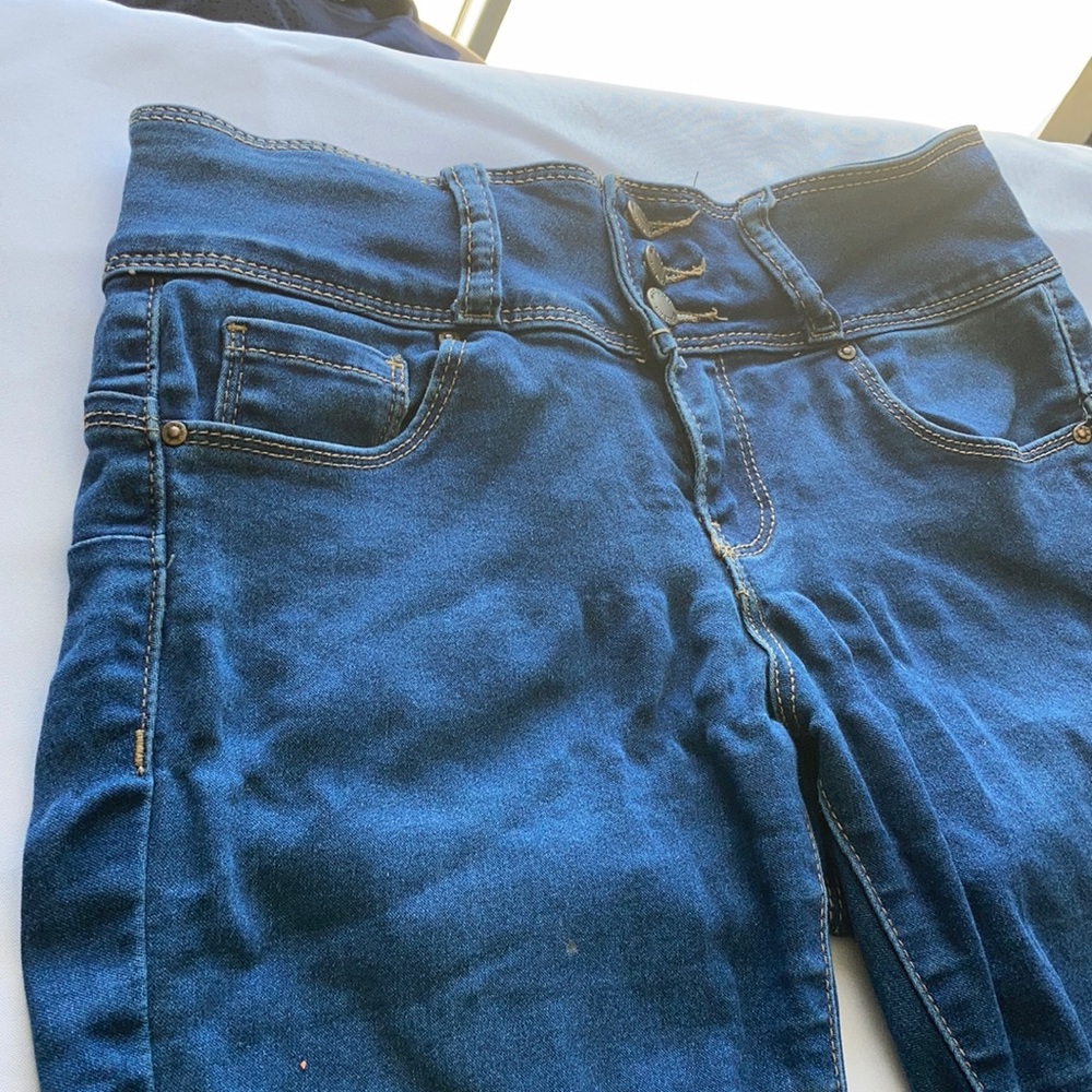 Wax jeans blue jeans